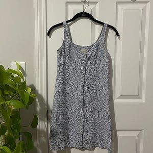 J Crew Blue floral mini dress